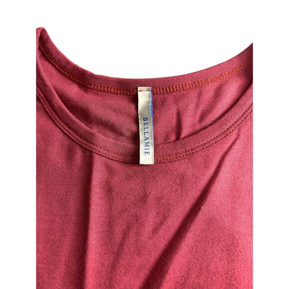 Bellamie Long Sleeve Maxi Dress Size Small Brick Red Soft Casual - Picture 4 of 7